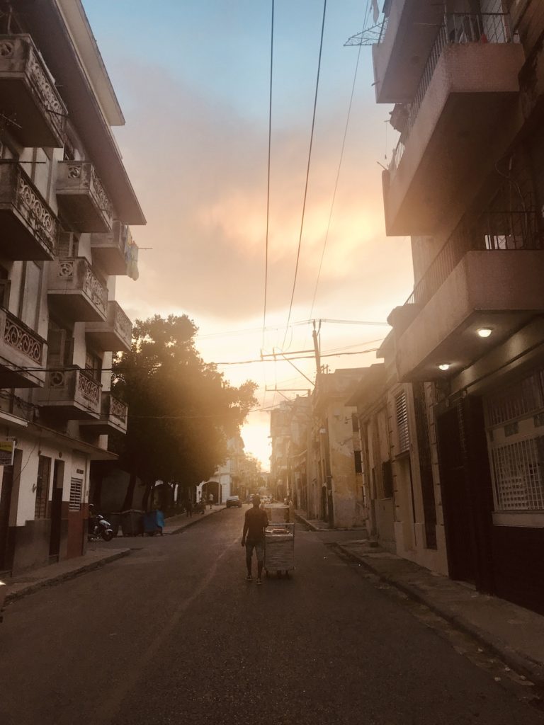 Sunset in Havana, Cuba. 