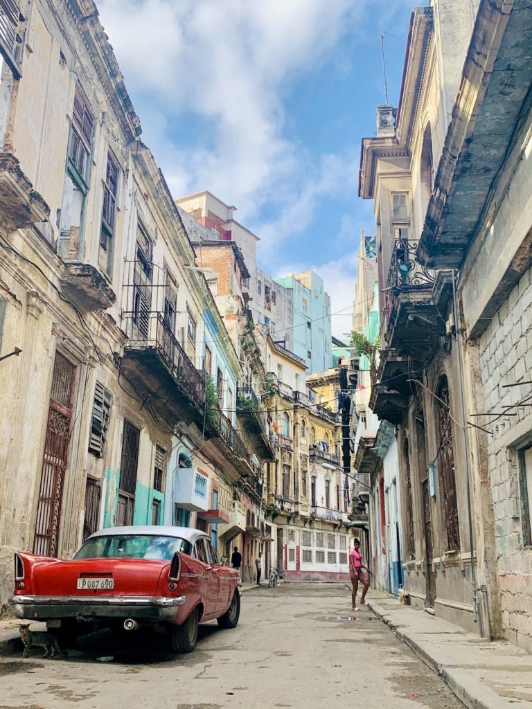 10 Things To Know Before Traveling To Cuba.  Classic car in Habana Vieja.