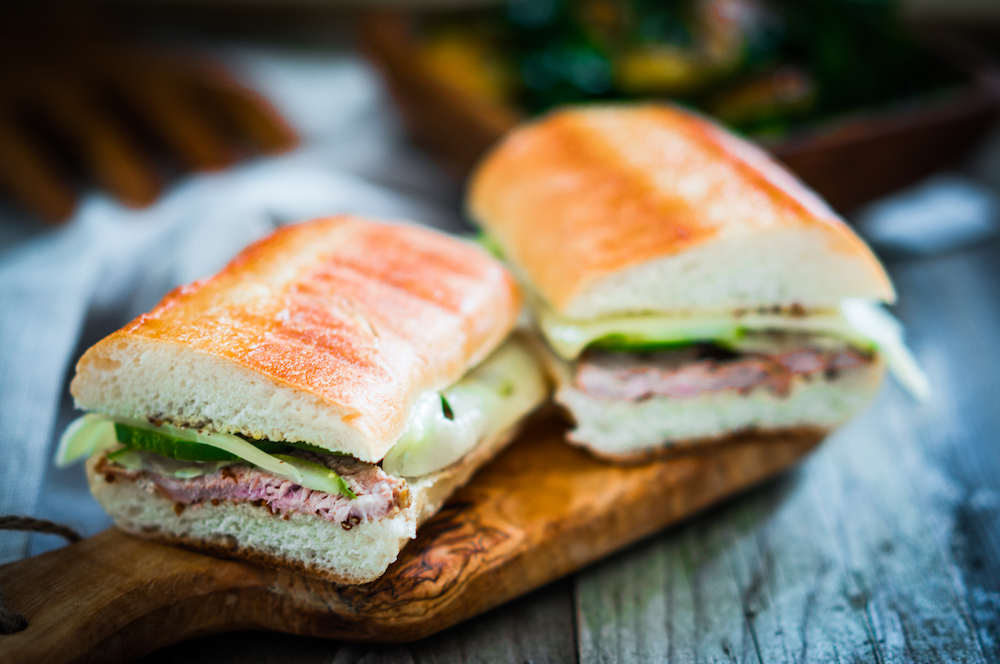 Traditional Cuban sandwich. 