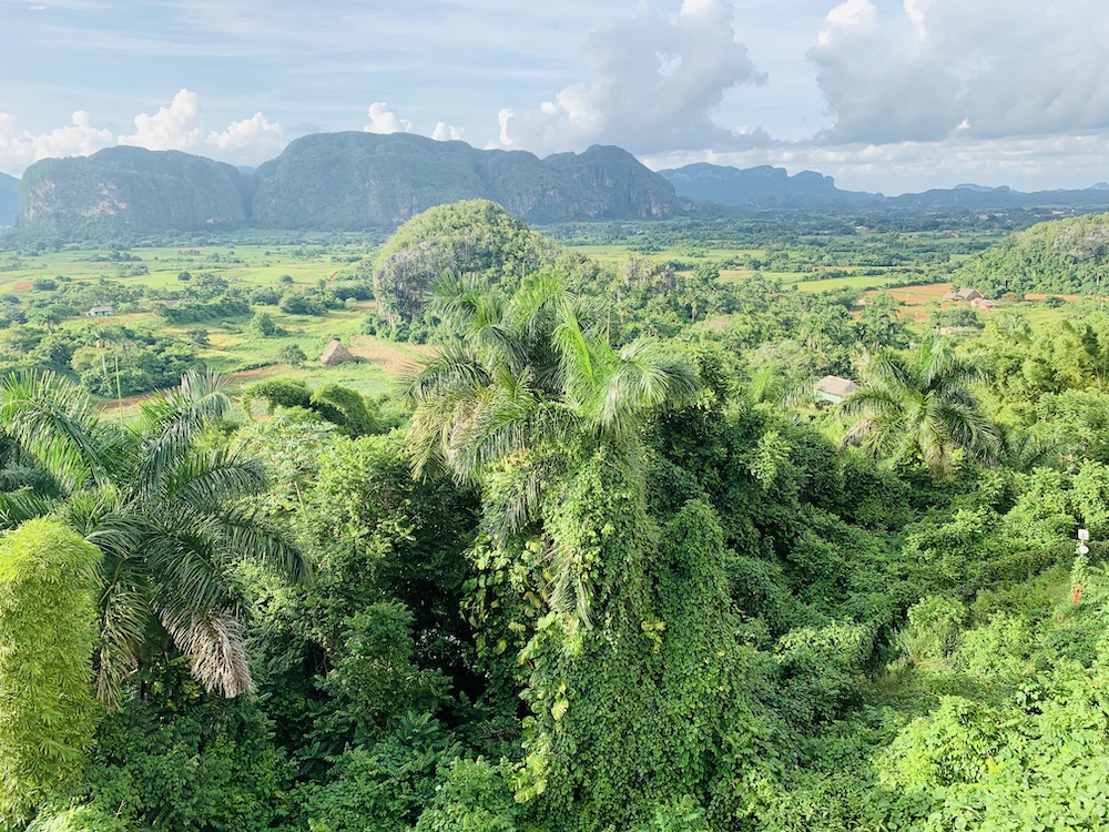 Views of vinales valley at overlook