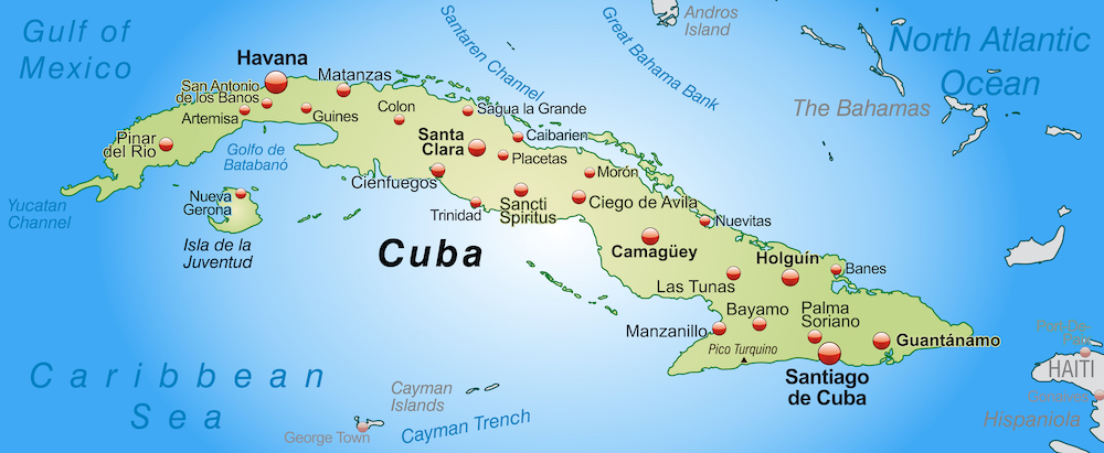 The Complete Trinidad, Cuba Travel Guide.  Map of Cuba