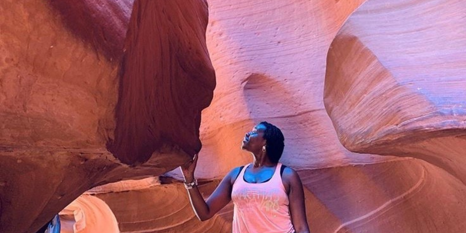 Travel with Lady Chin in Antelope Canyon, AZ