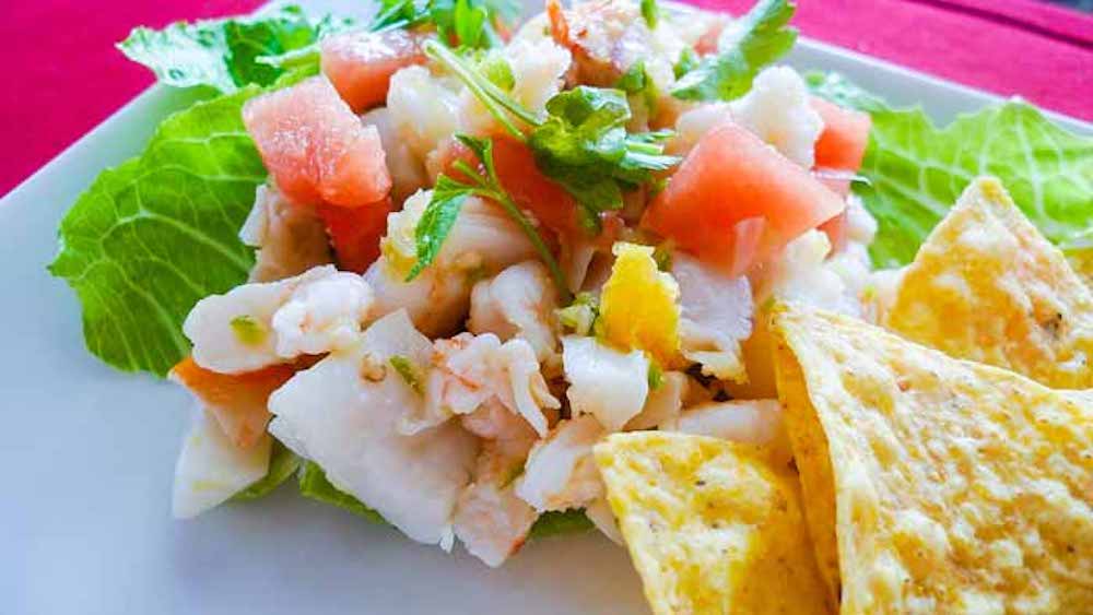 Ceviche is one of the best foods to try in Belize. 