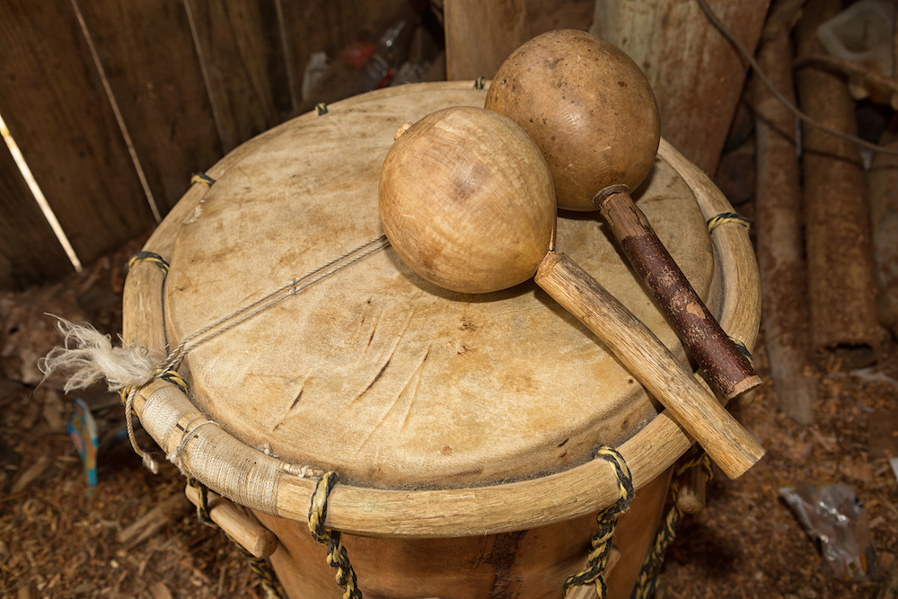 Garifuna drum and maracas - 9 ways to experience Garifuna culture in Belize. 