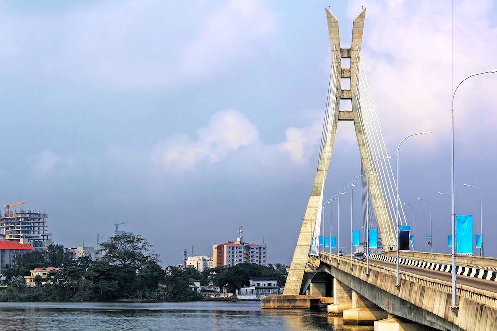 Lagos, Nigeria; Lekki-Ikoyi Bridge - Lagos Landmark - Infrastructure and Transportation