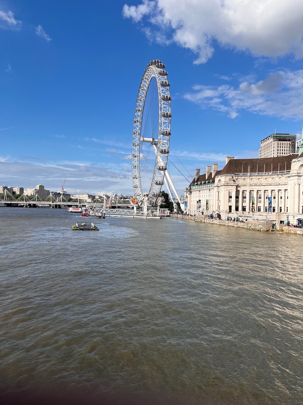 Image of the famous London Eye in Central London.