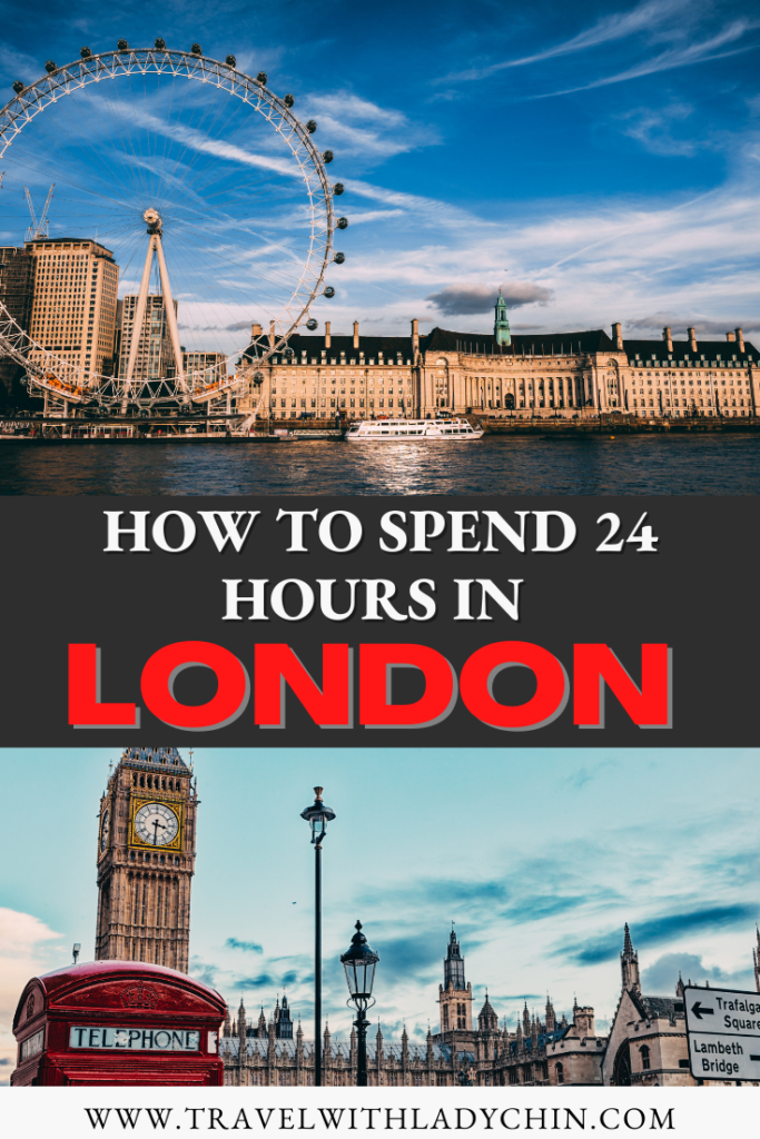 Image of the London Eye and Big Ben in central London.