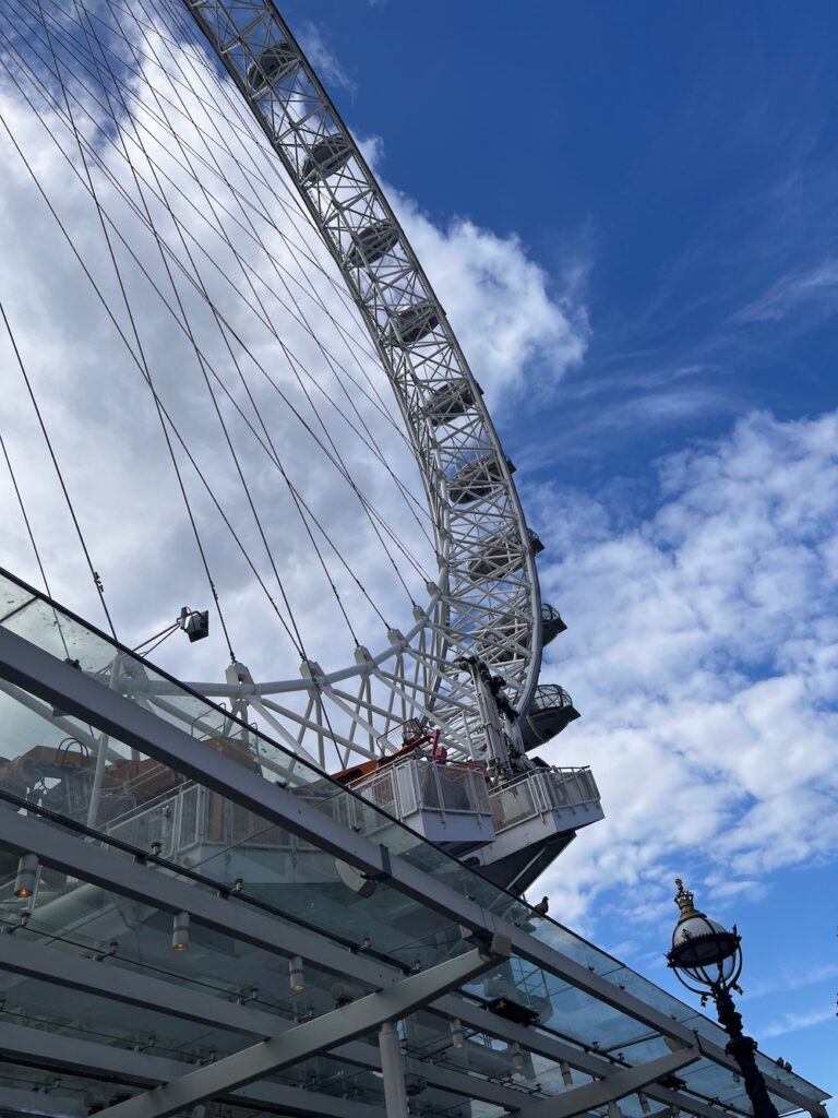 Up close picture of the London Eye