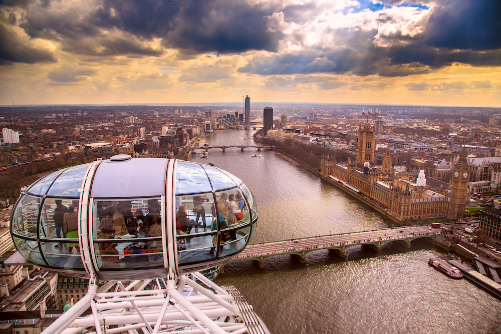 Views of the London from the London Eye 