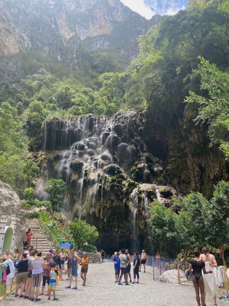 Image of caves at Grutas Tolantongo in Hidalgo, Mexico. 