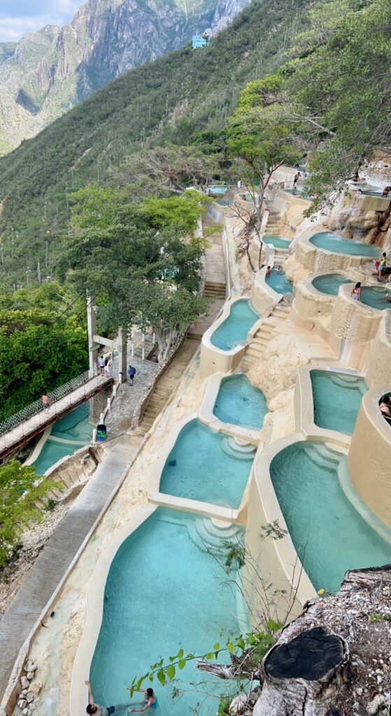 Thermal pools at Grutas Tolantongo