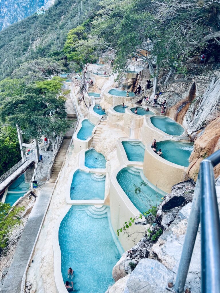 Picture of Grutas Tolantongo thermal pools. 