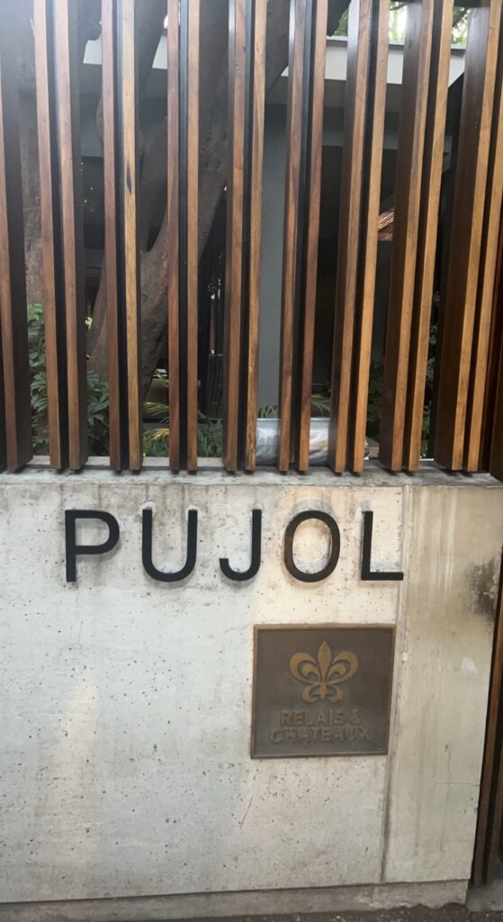 Image of the front of Pujol Restaurant in Mexico City