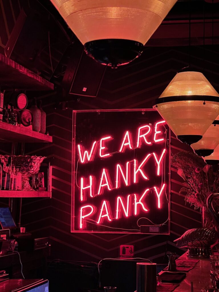 Best things to do Mexico City - picture of Hanky Panky speakeasy in Mexico City. 