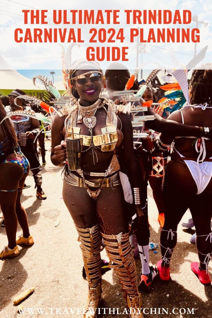 Pinterest Pin for Trinidad Carnival 2024 Guide for beginners. 