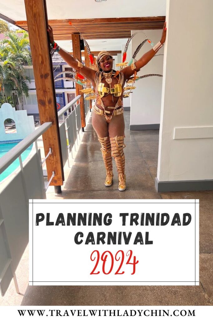 Pinterest Pin for Trinidad Carnival 2024 Guide for beginners. 