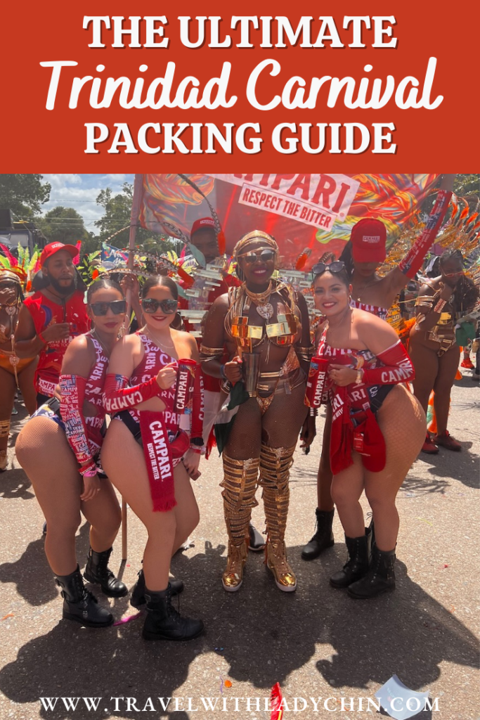 Trinidad Carnival packing guide for women.  Pinterest Pin