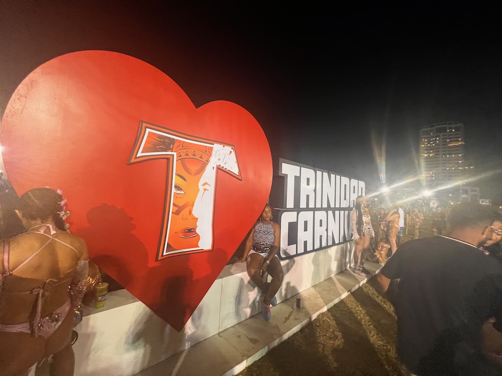 Trinidad Carnival sign at Trinidad Carnival in Port of Spain