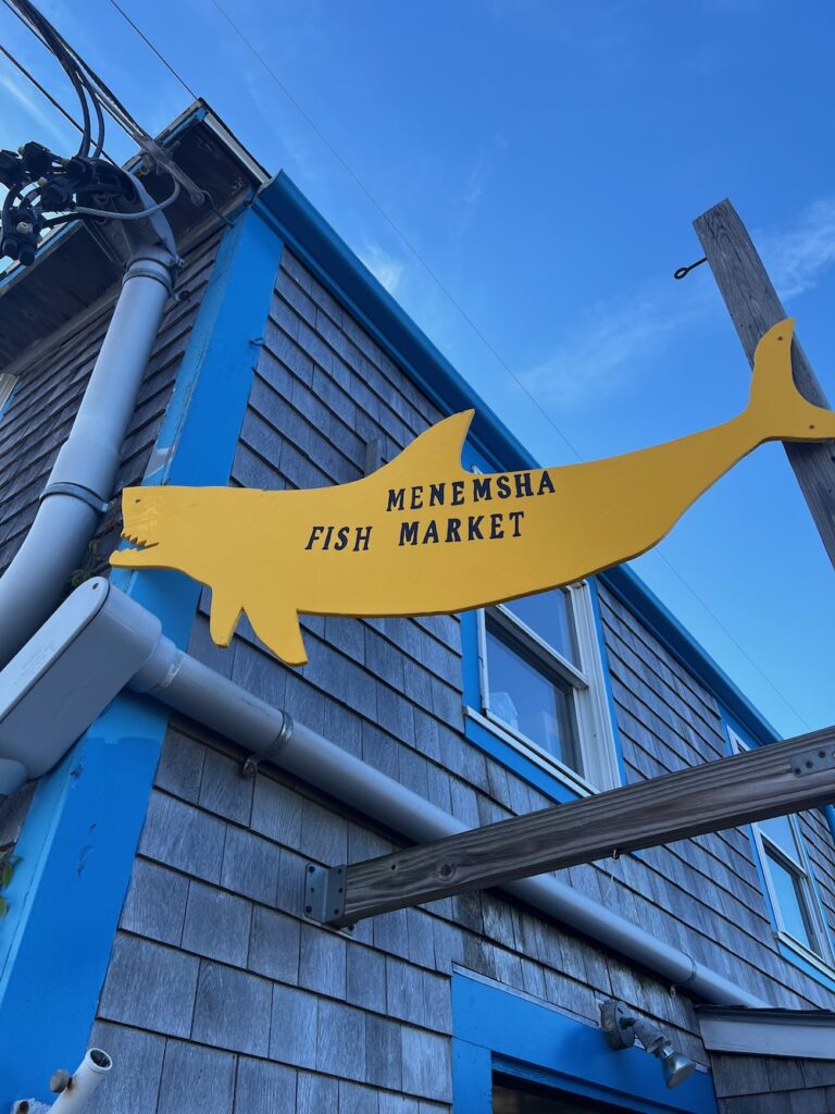 Menemsha Fish market sign