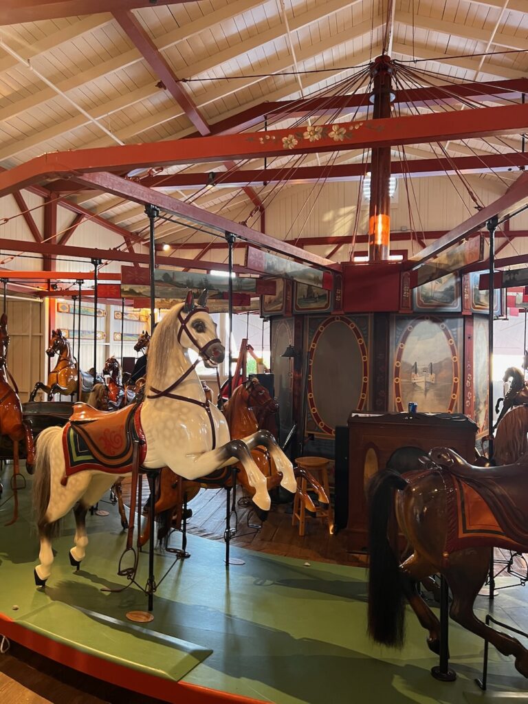 Flying horses carousel in Oak Bluffs, Martha's Vineyard. 