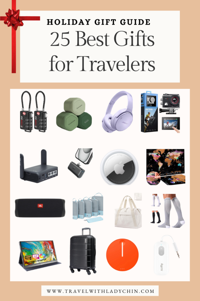 Pinterest Pin for 25 best gifts for travelers