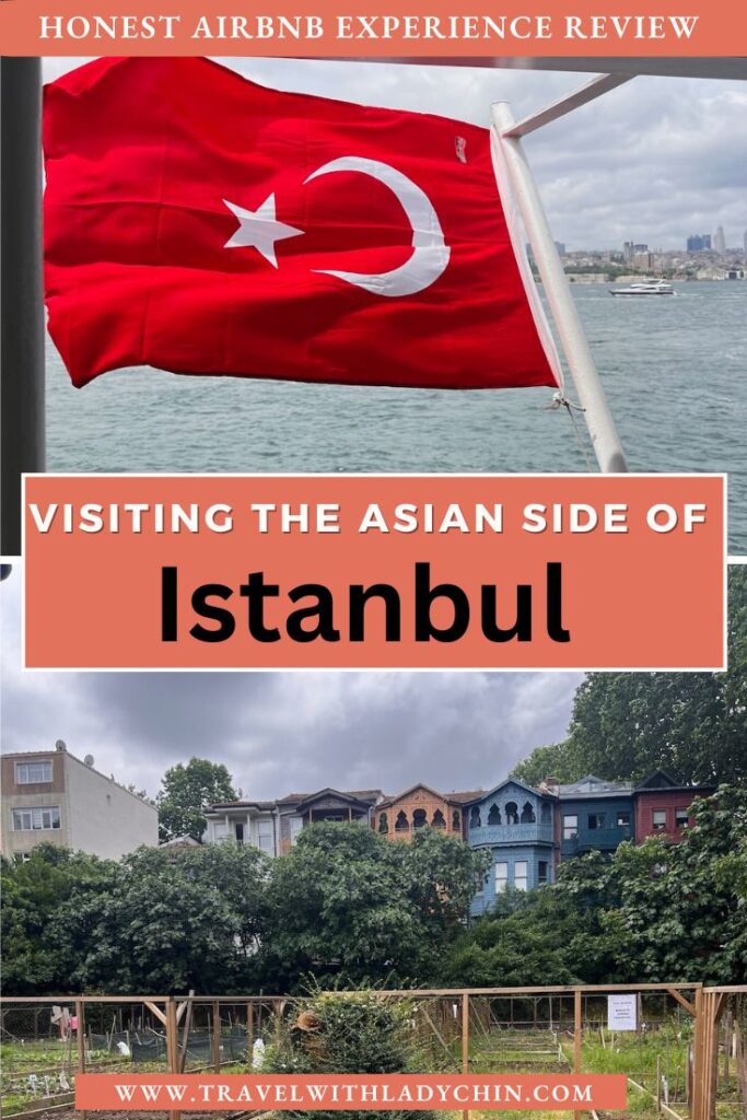 Pinterest Pin of the Asian Side in Istanbul